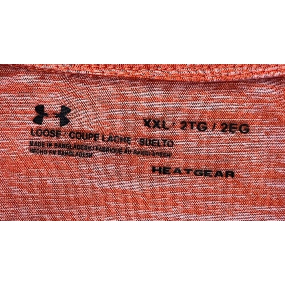 Under Armour HeatGear Women's Sz XXL Orange UA Tech 1/2 Zip Running Top 132012 - Picture 7 of 10